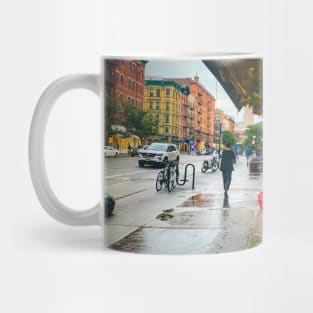 Upper West Side Rainy Day Street Manhattan NYC Mug